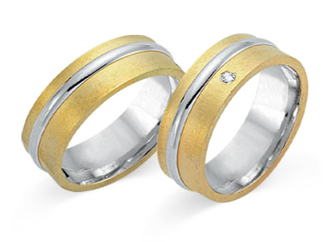 Trauringe 333 Bicolor