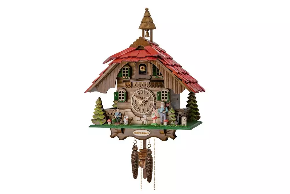 Kuckucksuhr Christoffel "Made in Germany" (4443 Q Rotes Dach)