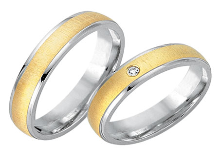 Trauringe 333 Bicolor