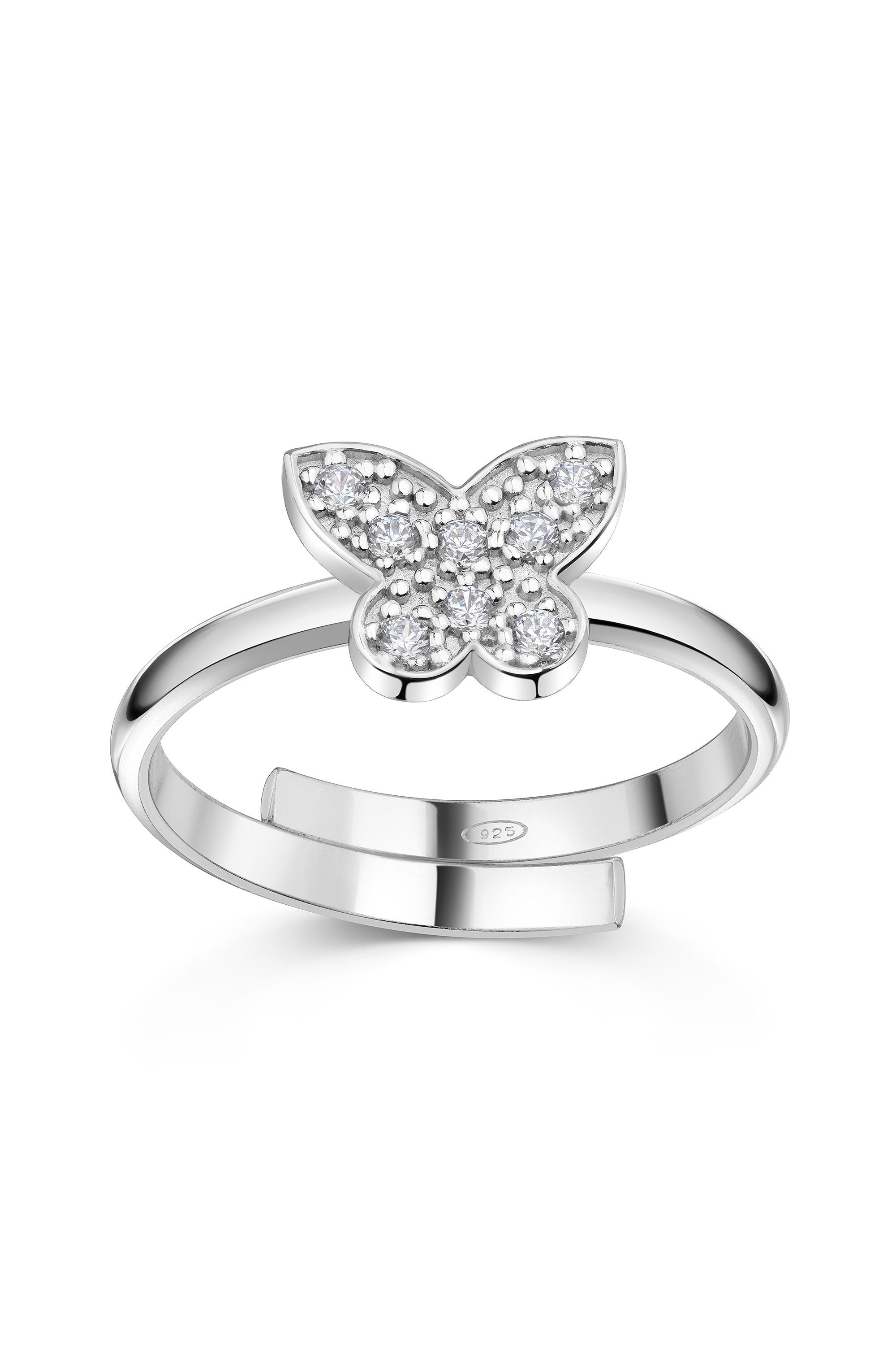 Scout Ring 925/- Sterling Silber rhodiniert Schmetterling Zirkonia (160270007)