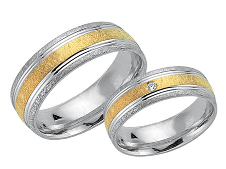 Trauringe 333 Bicolor