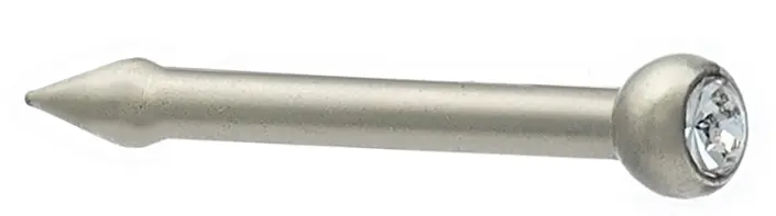 Studex Nasenstecker Titan mit weiss. Stein - verg.