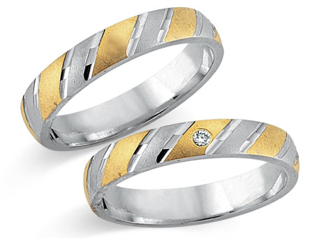 Trauringe 585 Bicolor