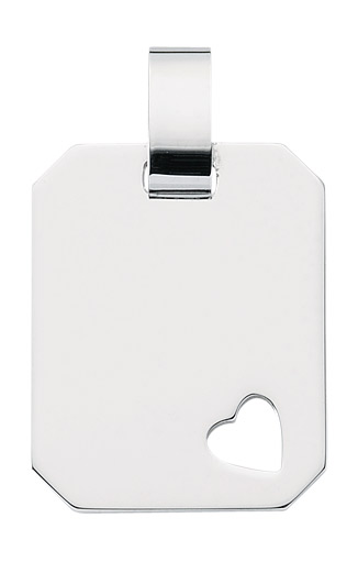 Eckige Sortiment Gravurplatte aus Silber (GP 137351)