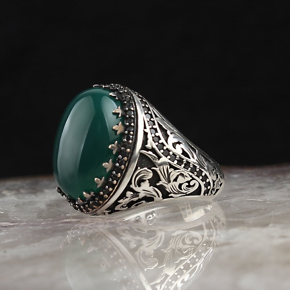 925 Silver Ring Achat | Wadlyn (W-EGYT-379-54)