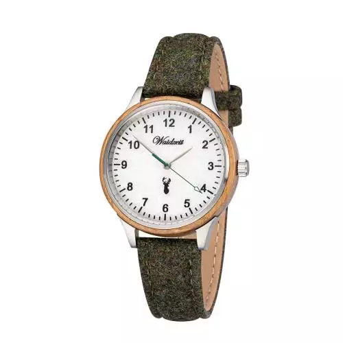 Damenuhr Waidzeit Grüner Panther moosgrün