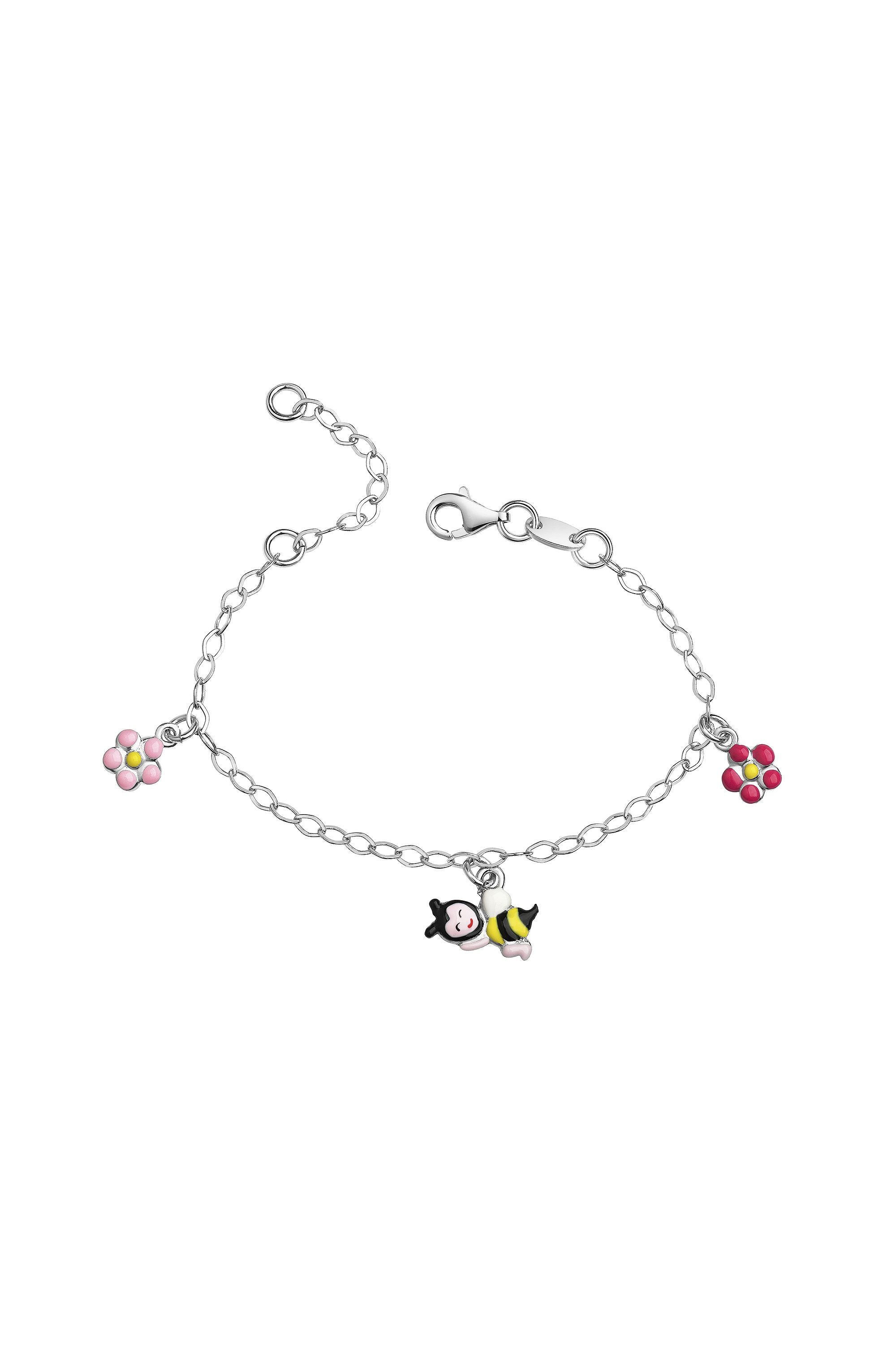 Scout Armband 925/- Sterling Silber rhodiniert Blume und Biene (160260015)
