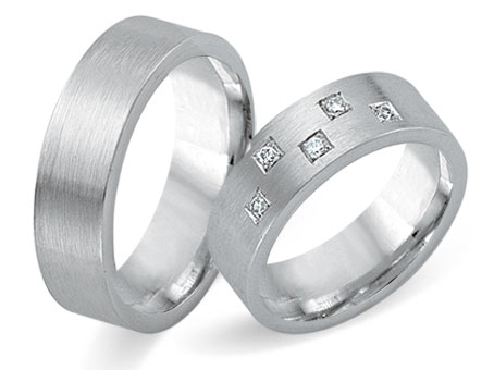 Trauringe 585 Weißgold