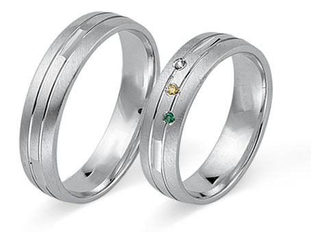 Trauringe 585 Weißgold