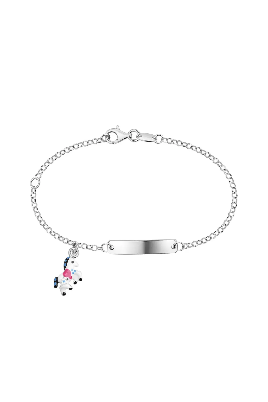 Scout Armband 925/- Sterling Silber rhodiniert Pferd weiß
