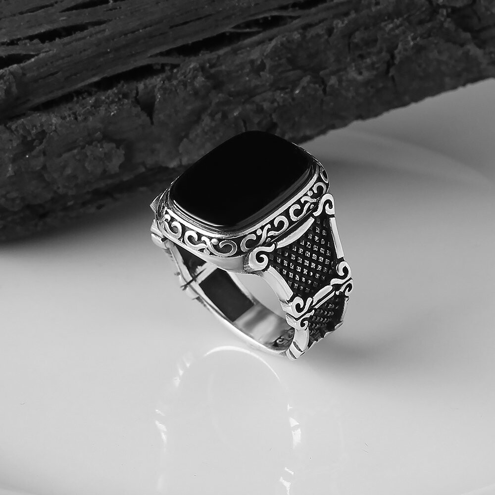925 Silver Ring Onyx