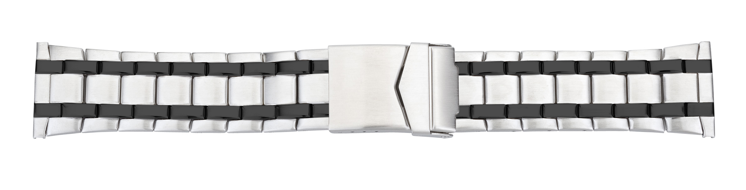 Metallband Halvar Edelstahl-Schwarz (0157)