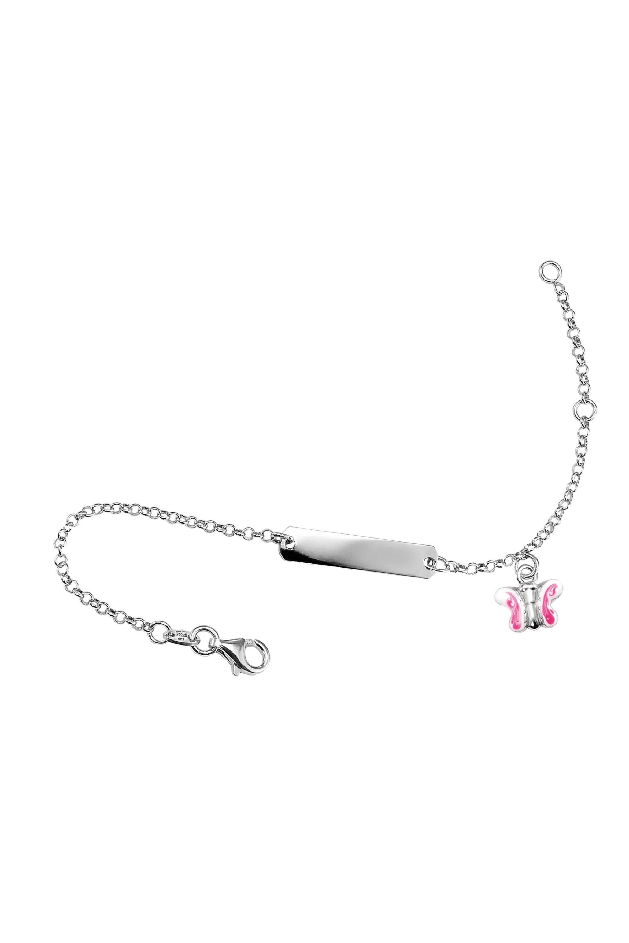 Scout Armband 925/- Sterling Silber rhodiniert Schmetterling rosa - OneSize (160260017)