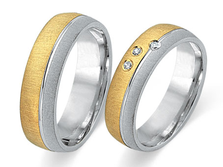 Trauringe 333 Bicolor