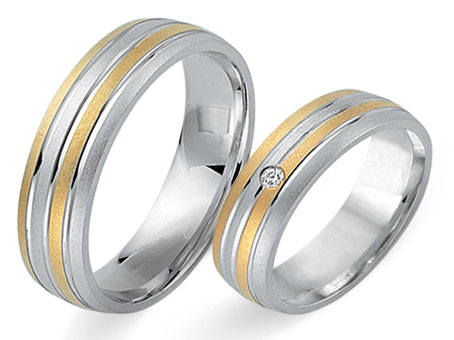 Trauringe 585 Bicolor