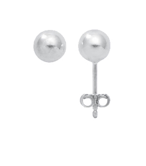 Kugel Ohrstecker aus Silber