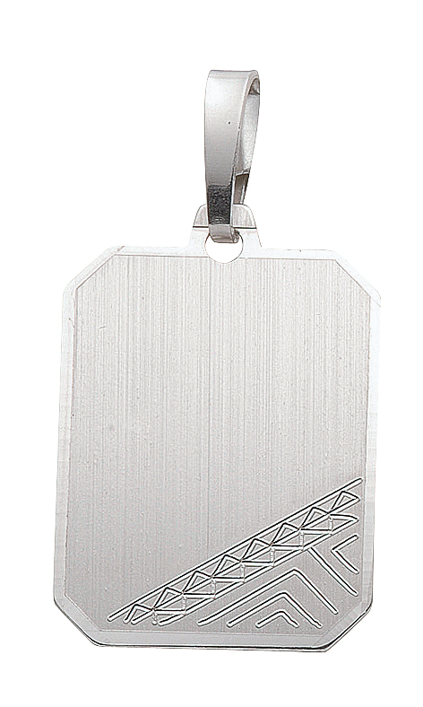 Gravurplatte aus Silber