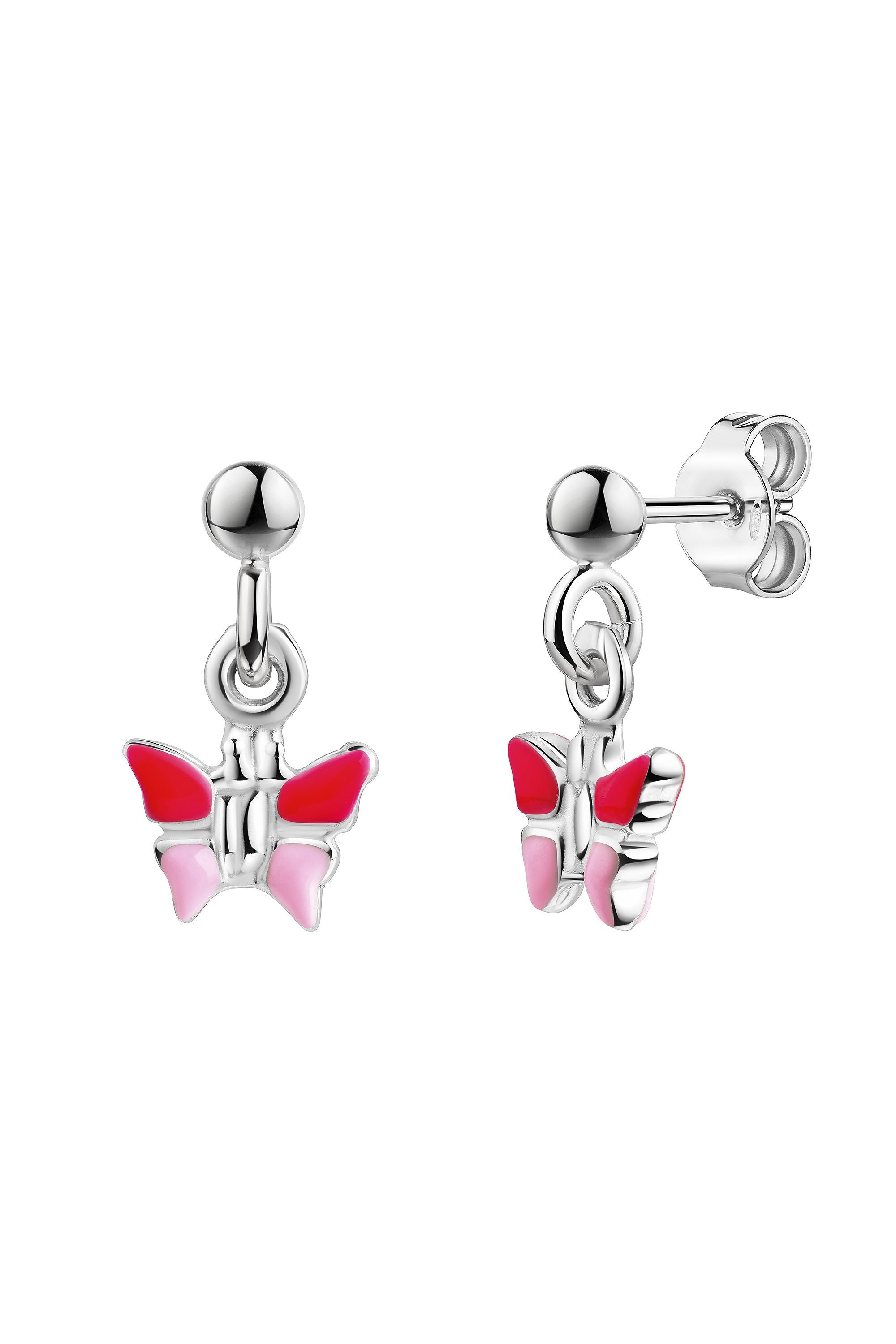 Scout Ohrhänger 925/- Sterling Silber rhodiniert Schmetterling pink/rosa (160230004)