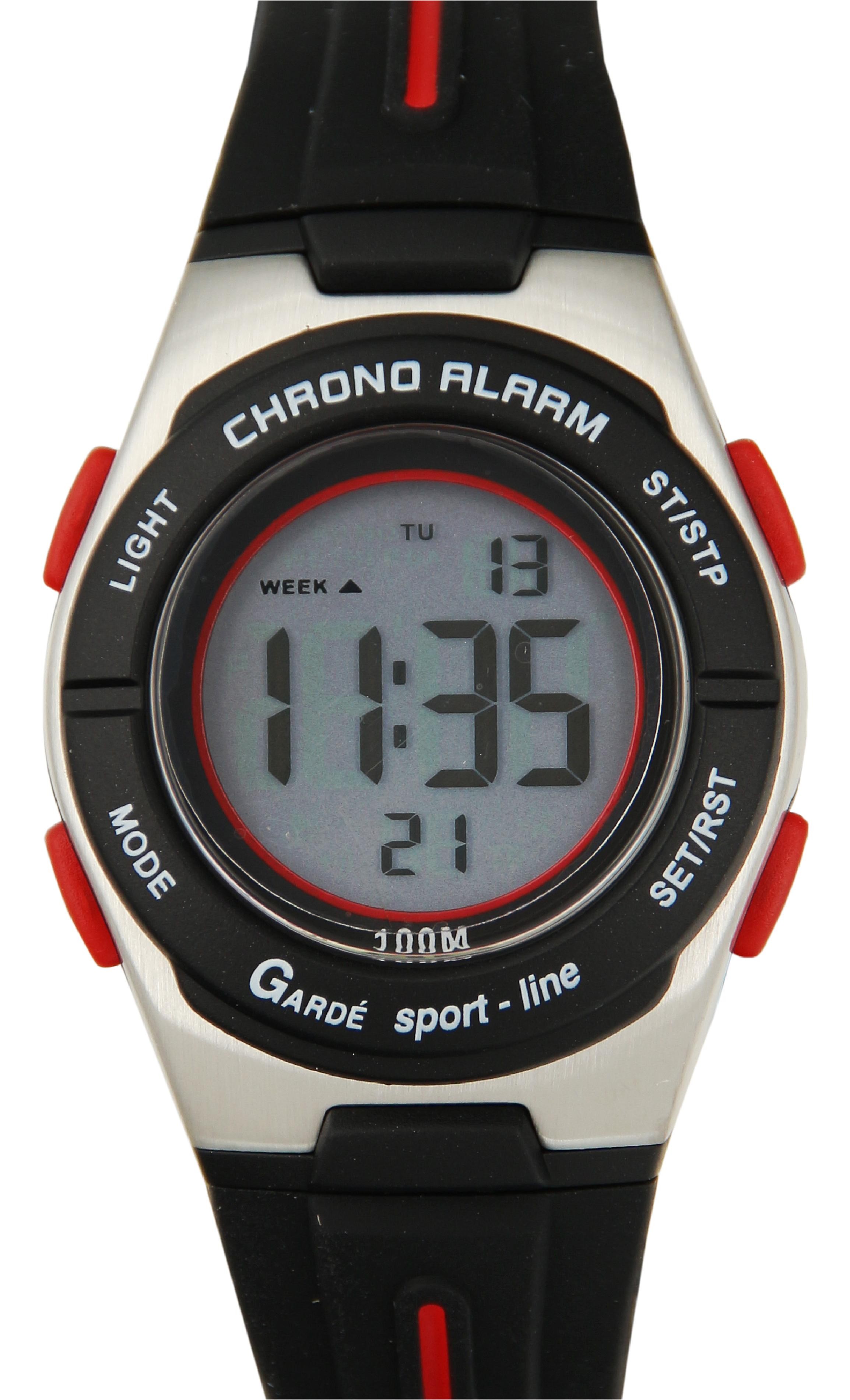 UMR Ruhla Armbanduhr Multifunktionsmodul Dualtime, Wochentag, Monat-Tag,SPORT-LINE 2860-7