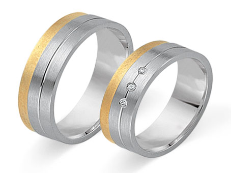 Trauringe 585 Bicolor