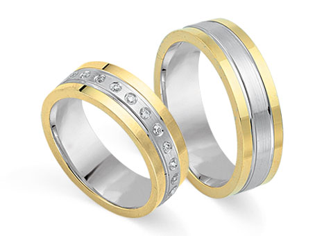 Trauringe 585 Bicolor