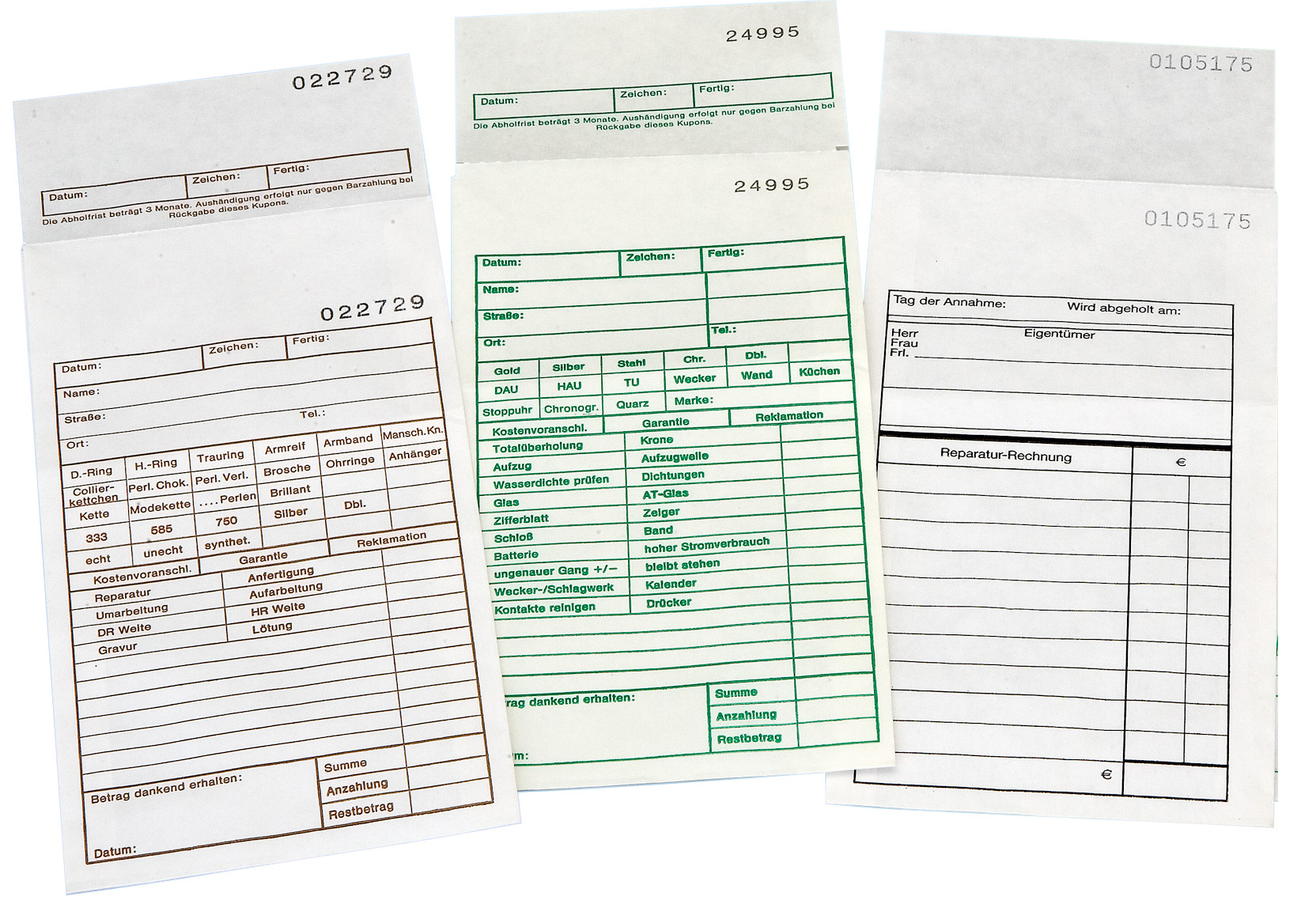 Reparaturtüten - Schmuck VE=100 Stück (9001-S)