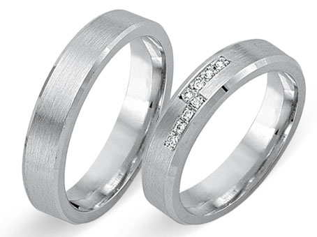 Trauringe 585 Weißgold