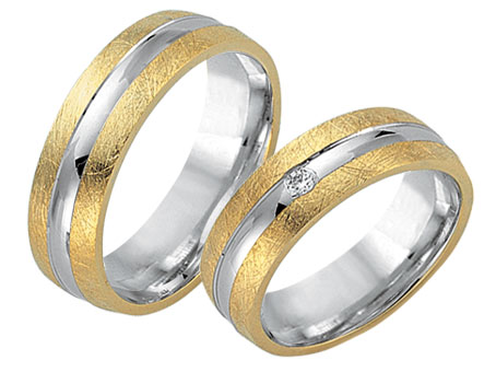 Trauringe 585 Bicolor