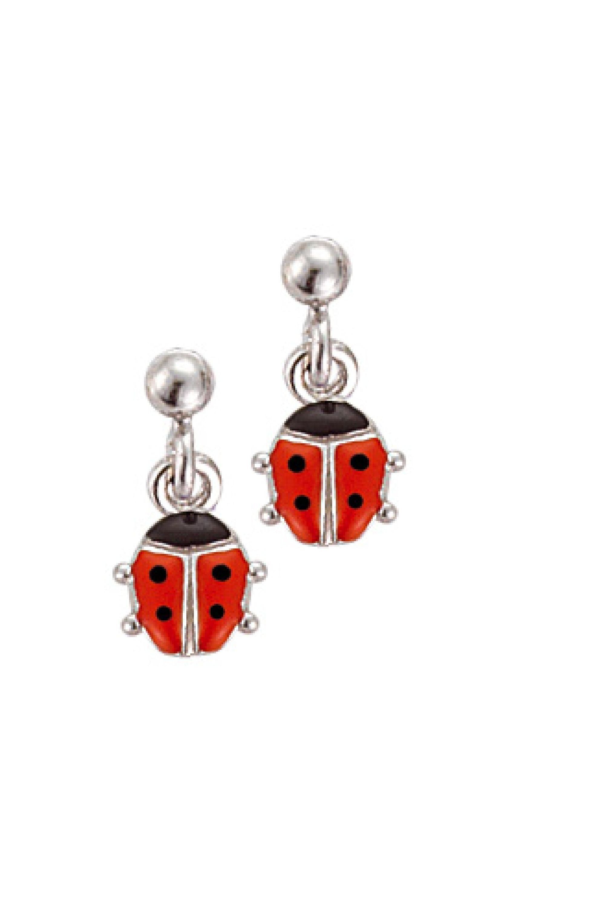 Scout Ohrhänger 925/- Sterling Silber rhodiniert Marienkäfer - OneSize (160230005)