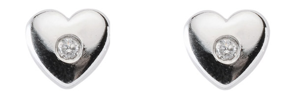 Silber Motive Ohrstecker Herz (OS144397)