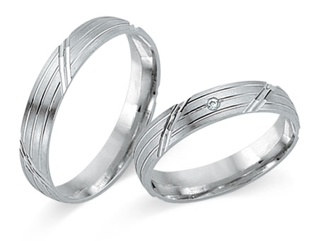 Trauringe 585 Weißgold