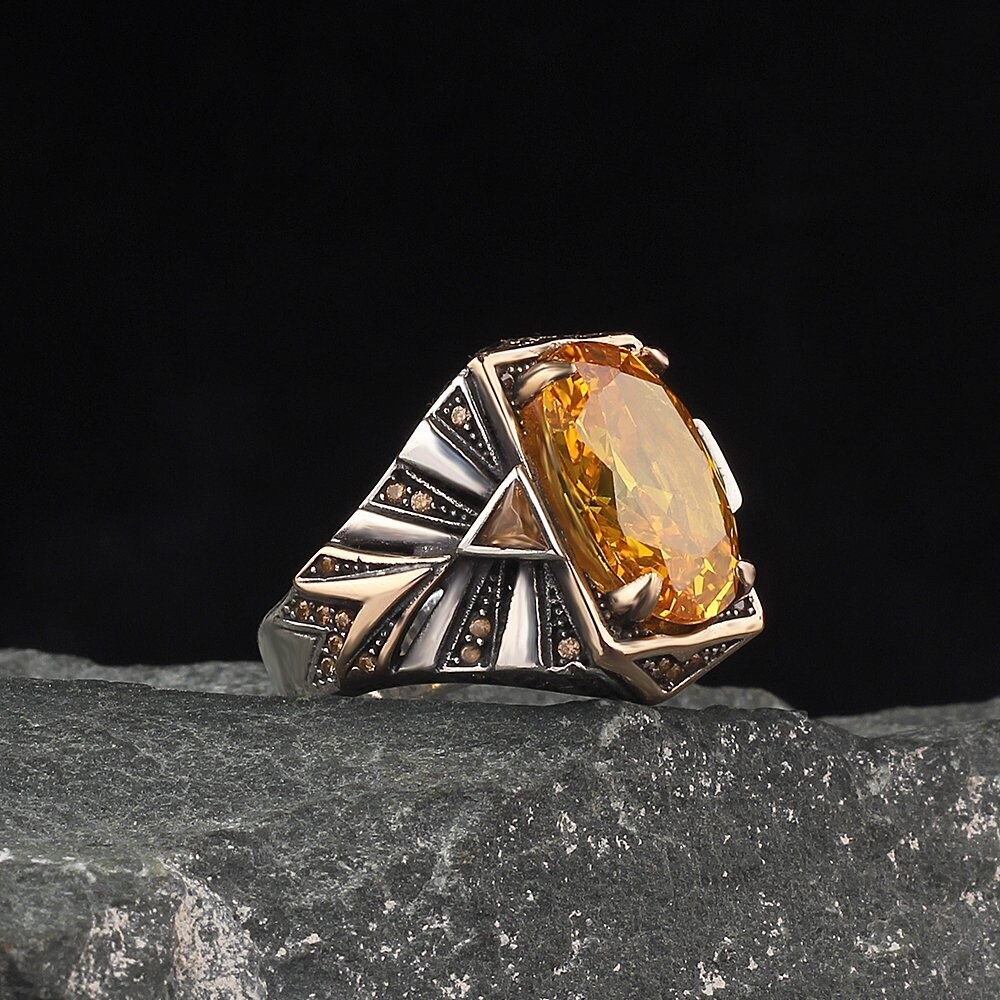 925 Silver Ring Citrin | Wadlyn (W-EGYT-825-84)