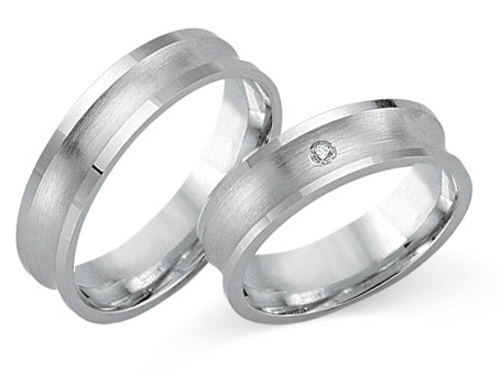 Trauringe 585 Weißgold