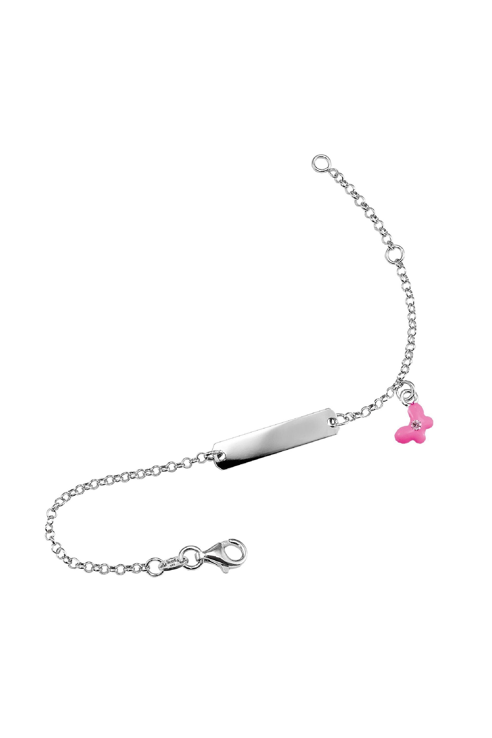 Scout Armband 925/- Sterling Silber rhodiniert Schmetterling rosa - OneSize (160260020)