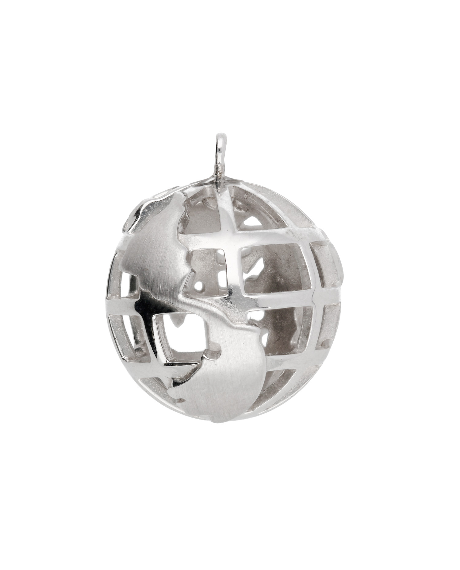 Weltkugel Anhänger aus Silber 925/rh (AN 181295)