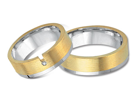Trauringe 333 Bicolor