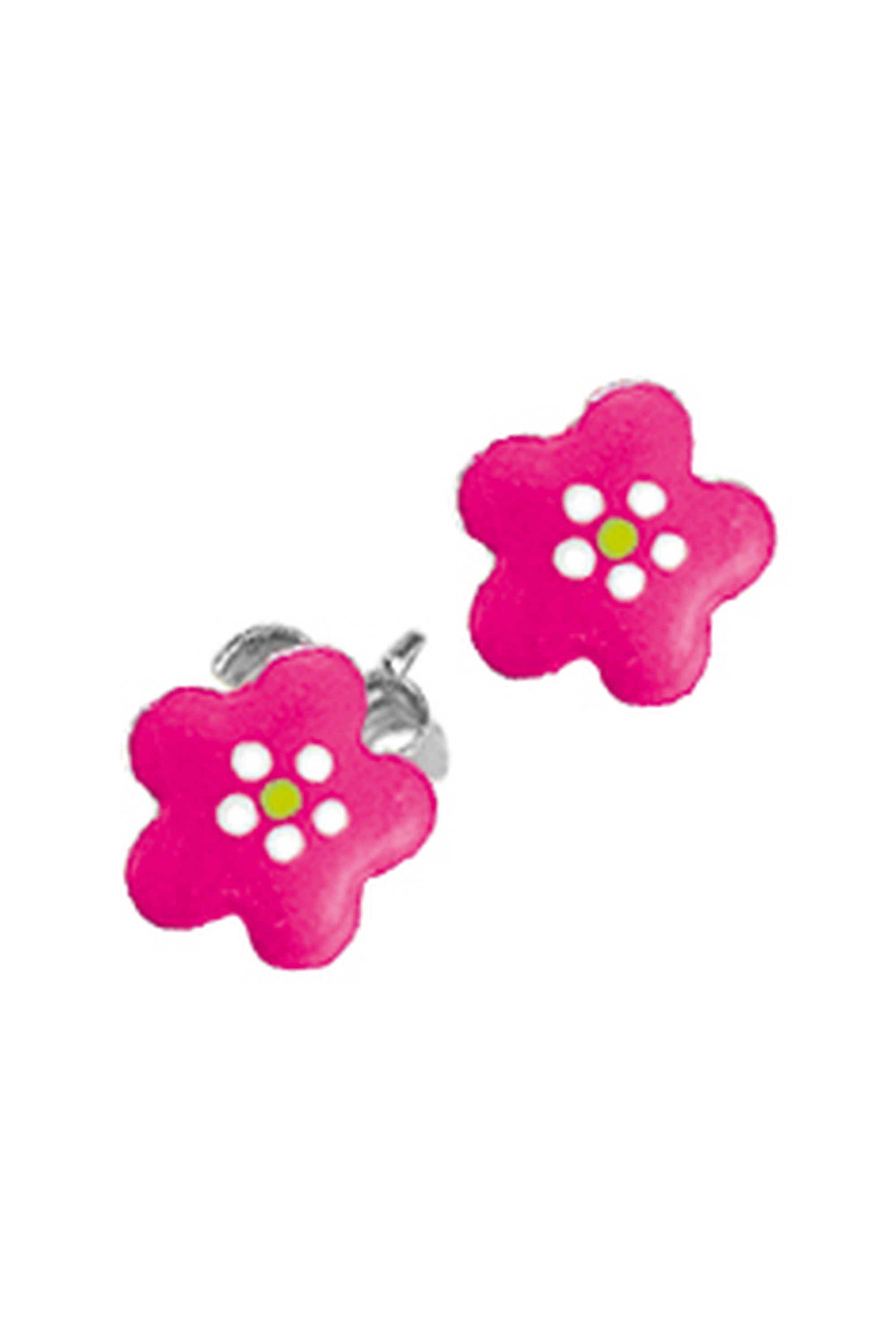 Scout Ohrstecker 925/- Sterling Silber rhodiniert Blume pink - OneSize (160220014)