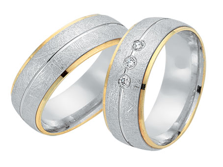 Trauringe 333 Bicolor