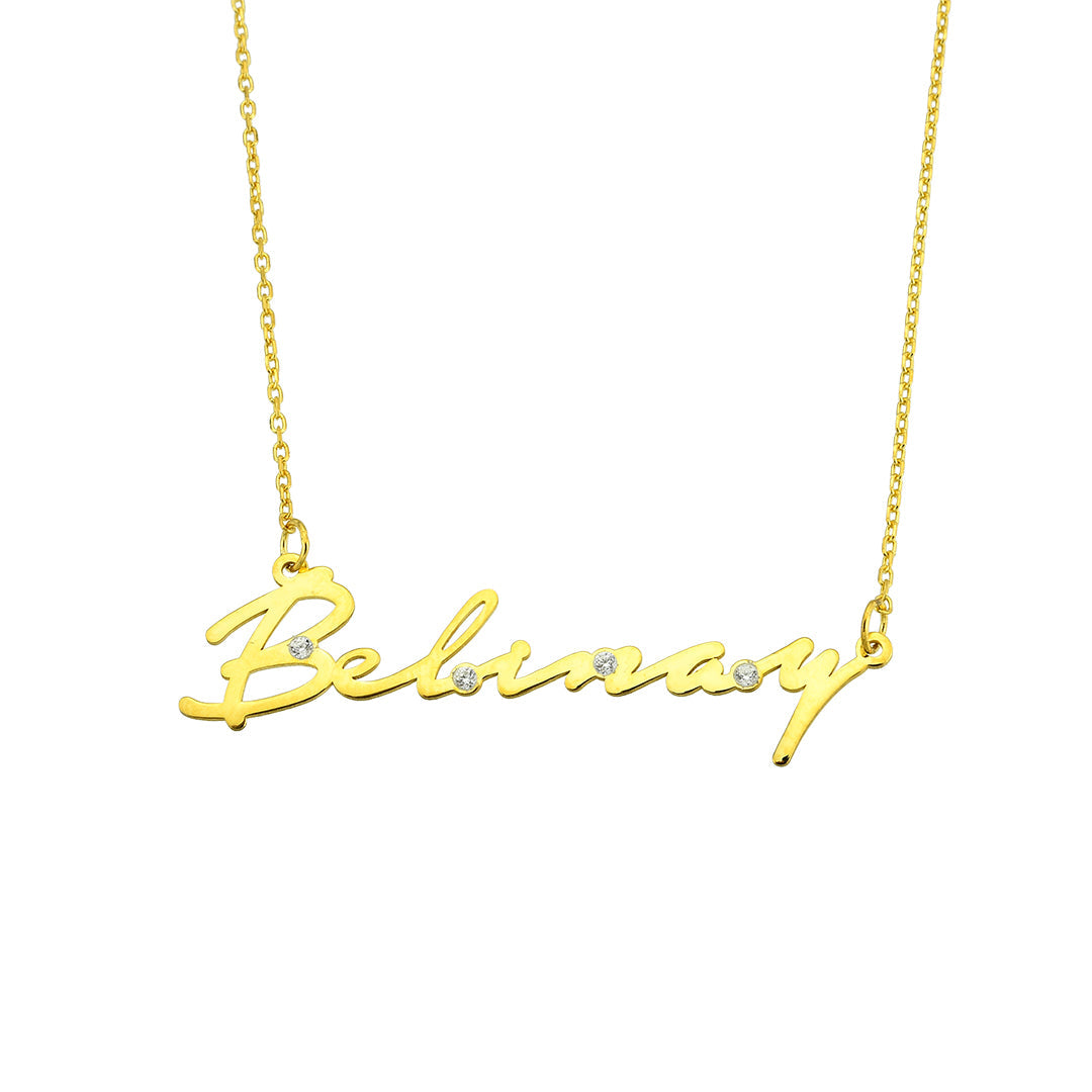 Signature Modern Necklace with Stones