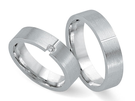 Trauringe 585 Weißgold