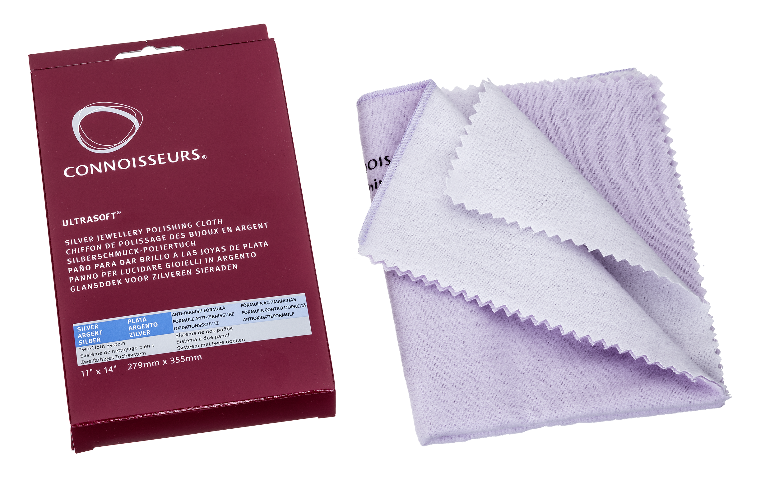 Connoisseurs Silberputztuch 2-fach (24102)