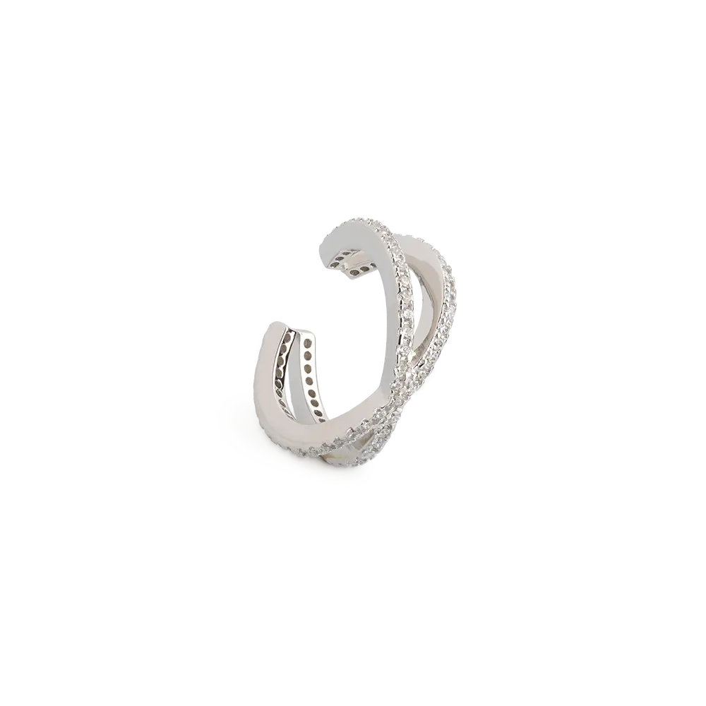 EAR CUFF 925/- Sterlingsilber, rhodiniert
