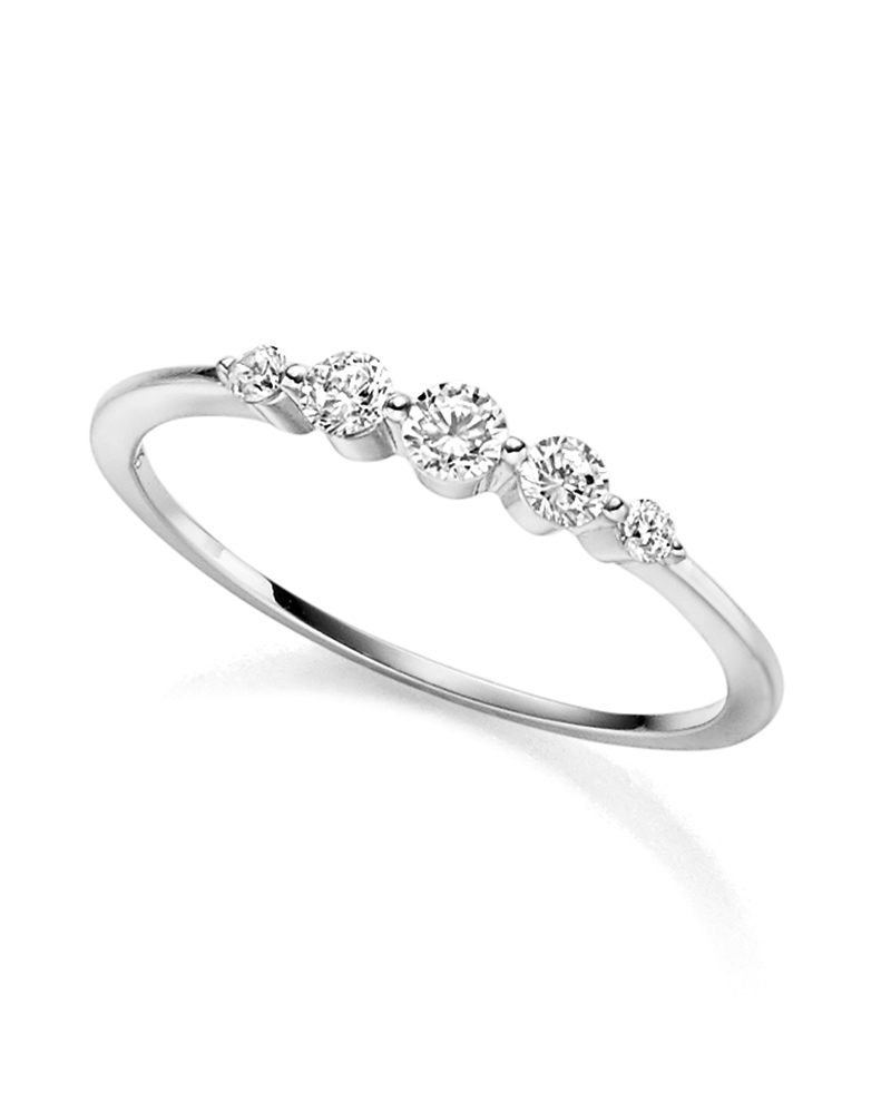 Silberring mit Zirkonia (24-474) (24-474/58)