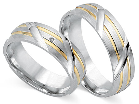 Trauringe 585 Bicolor