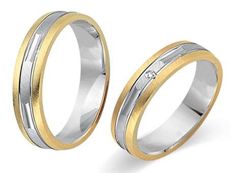 Trauringe 333 Bicolor