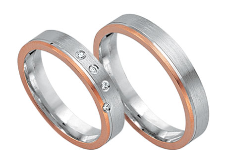 Trauringe 585 Bicolor
