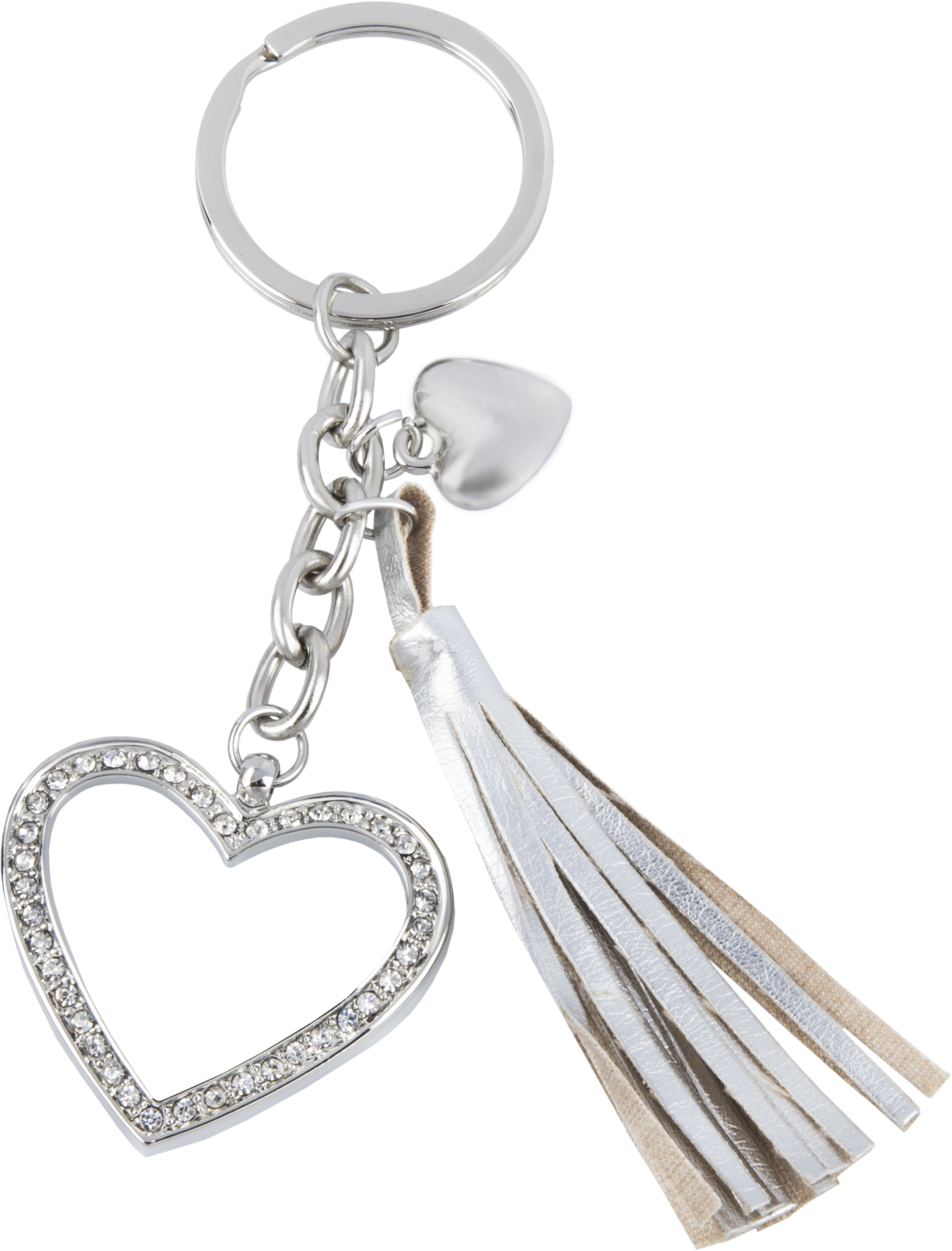 Schlüsselanhänger Herz mit Quaste (8800-36)