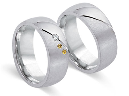 Trauringe 585 Weißgold