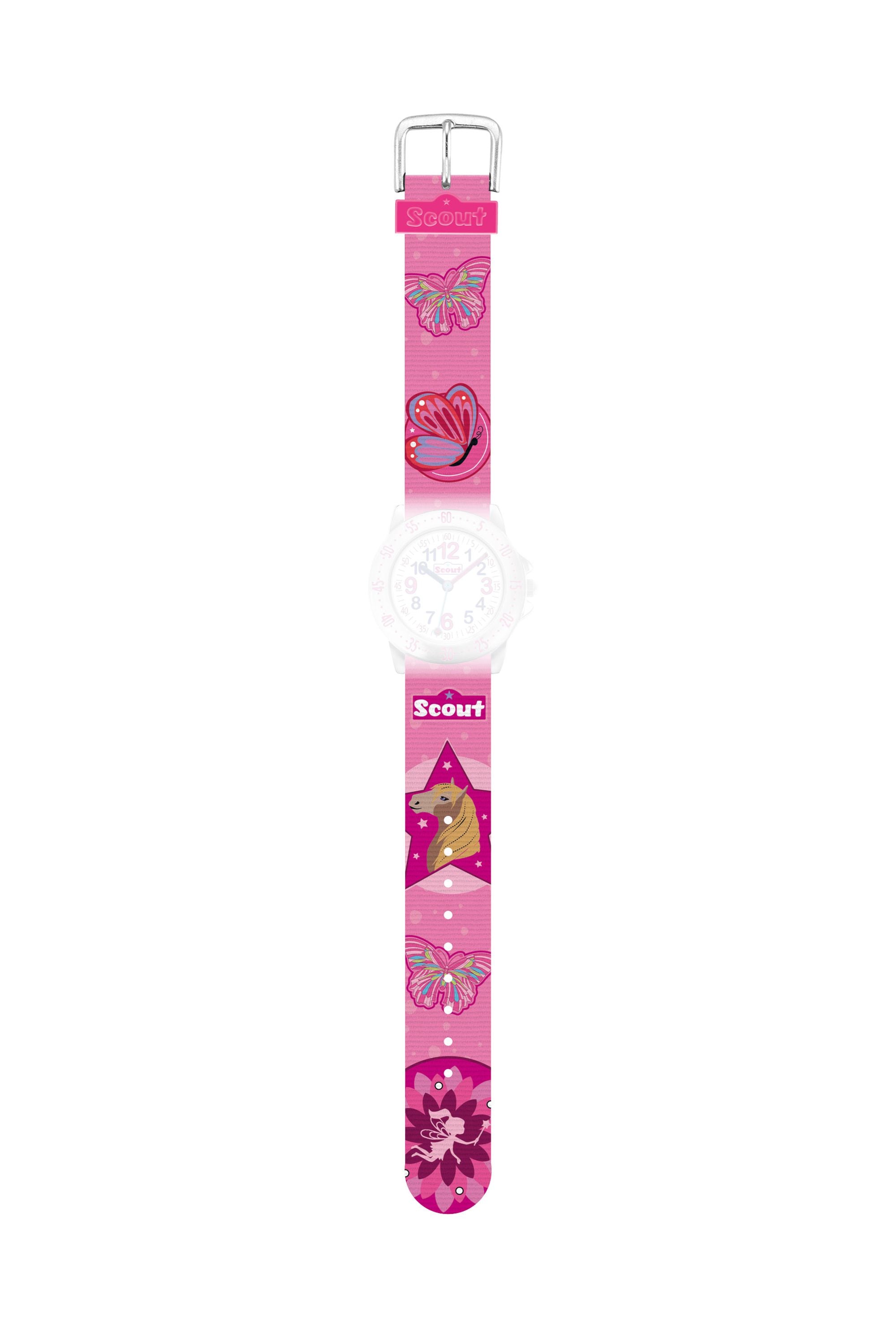 Scout Textilband Action Girls Schmetterling pink (164000080)