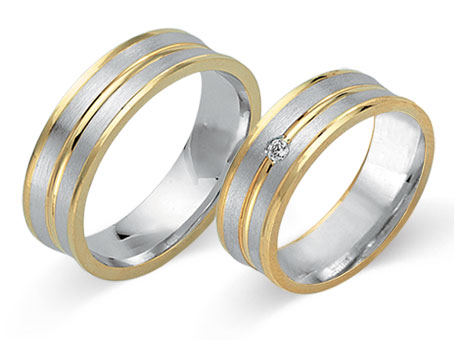 Trauringe 585 Bicolor